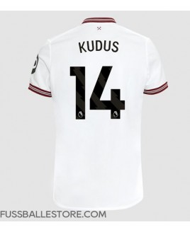 Günstige West Ham United Mohammed Kudus #14 Auswärtstrikot 2023-24 Kurzarm